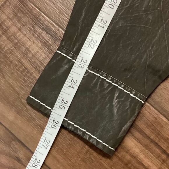 Toku Long Sleeve Button Down Embellished Western Shirt in Washed Brown XL - Picture 9 of 10